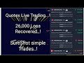 Quotex live trading 26000 loss live recovery sureshot simple trades