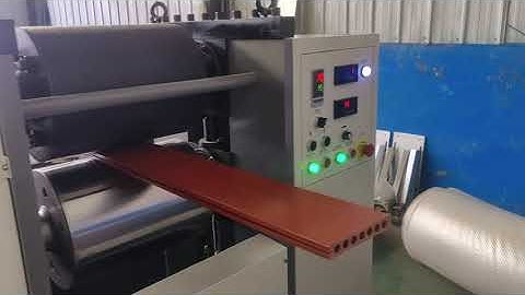embossing machine for wood MDF WPC product to get wooden texture