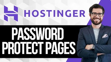 How to Password Protect a Page in Hostinger Website Builder