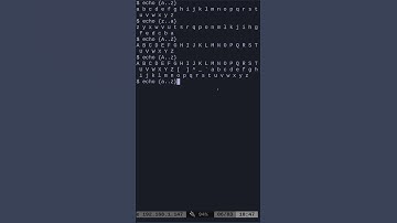 03 Linux Shell The Alphabet with Brace Expansions