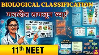 🦠 Biological Classification in Marathi | NEET Biology 2027 | जीवसृष्टीचे वर्गीकरण