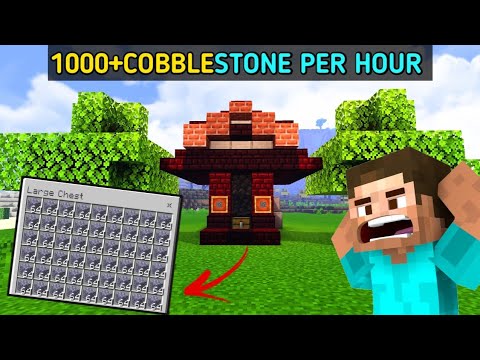 how-to-make-cobblestone-generater-farm-in-minecraft-pe-tutorial-on-android