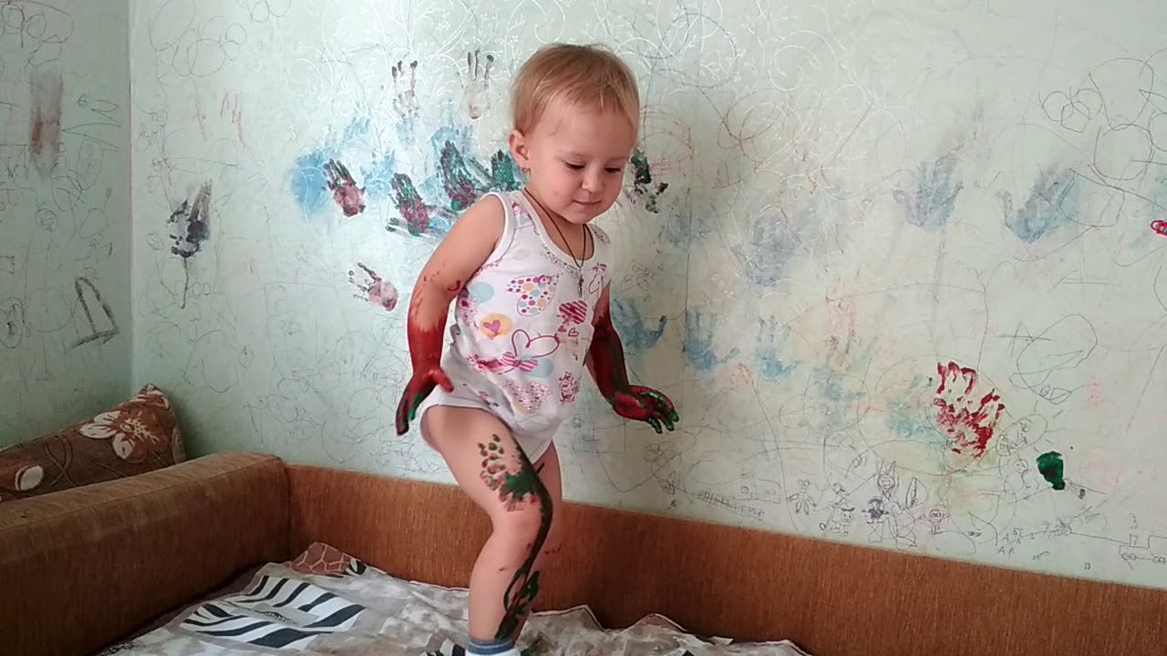 Вредные детки Игра с красками - YouTube