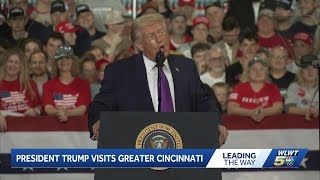 President Trump Makes Multiple Stops In Greater Cincinnati Wednesday