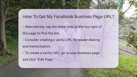 How To Get My Facebook Business Page URL? - Everyday-Networking