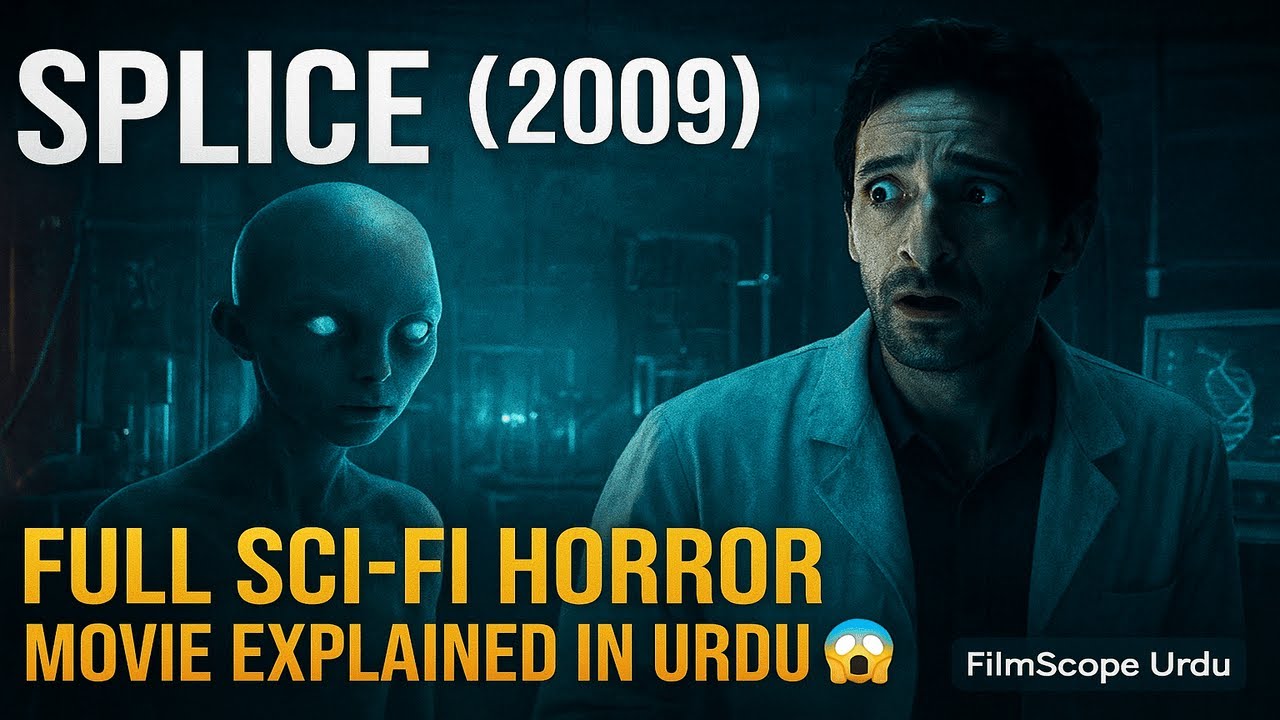 SPLICE (2009) 👩‍🔬 Genetic Horror Movie Explained in Hindi/Urdu 