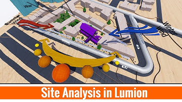 Architecture site analysis in Lumion + (download link of  sketch up 3d models)