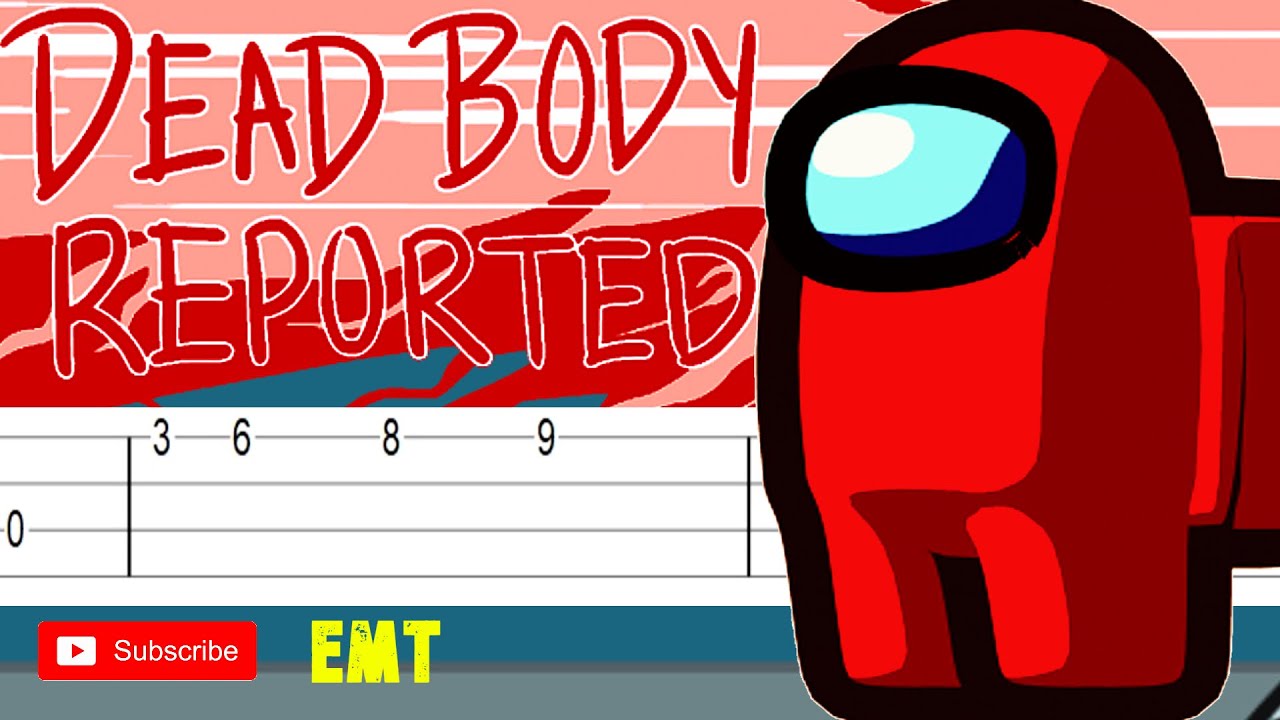 AMONG US SOUNDS ON UKULELE Dead Body Reported TAB Learn how to play