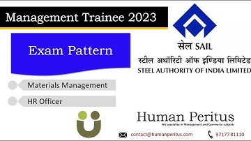 Exam pattern-  Management Trainee (Administration) SAIL exam 2023