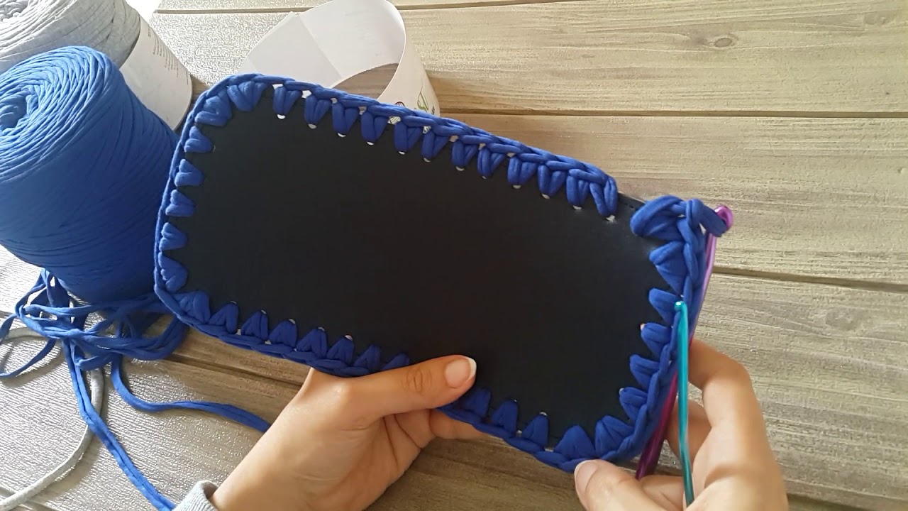 ازاى تعملى شنطة بقاعده جلد بكل سهولة #كوروشية #تعليم