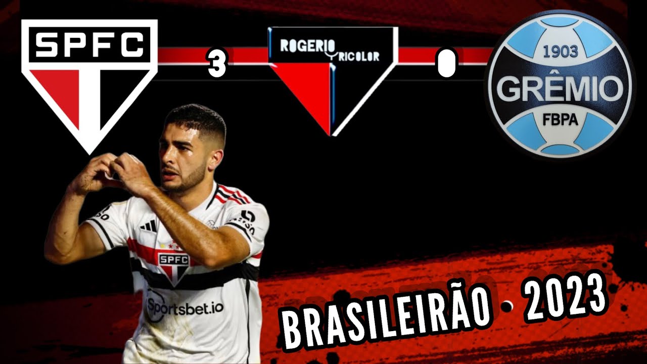 São Paulo 3 x 0 Grêmio - 21/10/2023 - Campeonato Brasileiro 