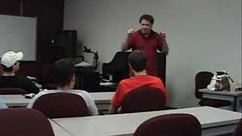 Dr Martin Moser teaching class