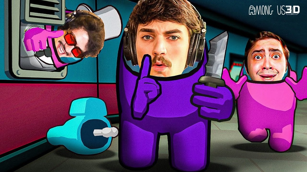 OS COLEGAS NO AMONG US | Among Us 3D