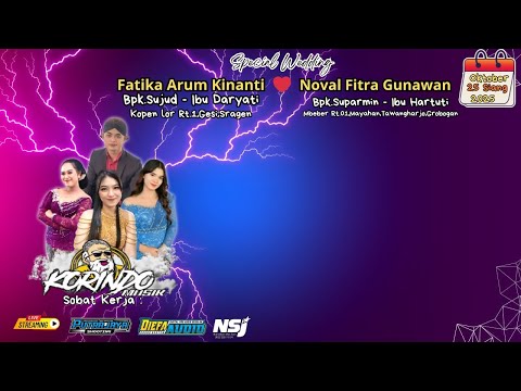 LIVE KORINDO MUSIC WEDDING ARUM NOVAL DIEFA AUDIO PUTRA JAYA SHOOTING