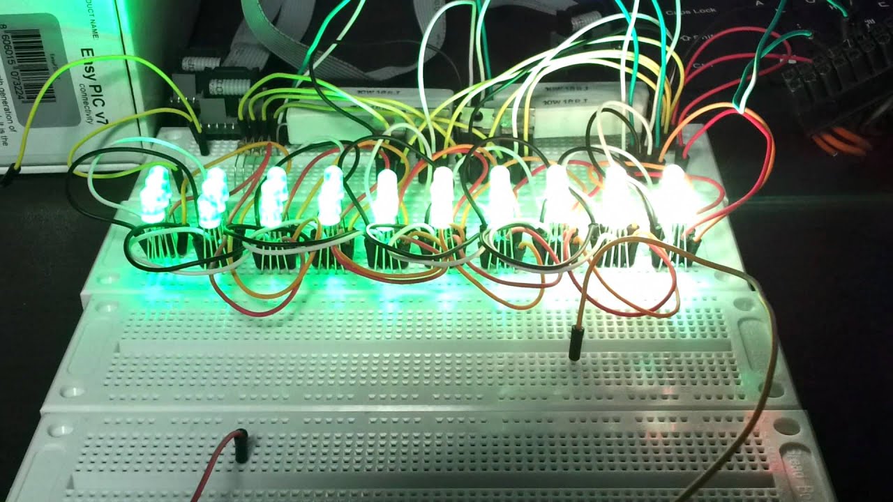 RGB LED PWM controller - Prototyping complete - YouTube