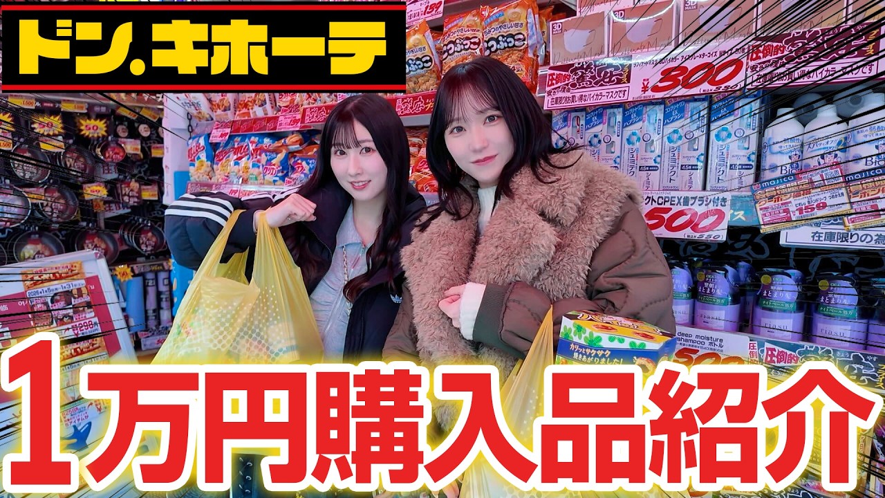 【ドンキ購入品】１人１万円分好きなものをお買い物！買ったものに個性が溢れてました🛒【いおあん】