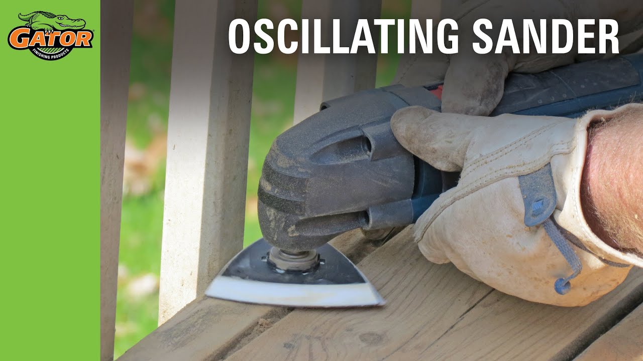 Sanding Tight Spaces with Oscillating Sanding Tool 