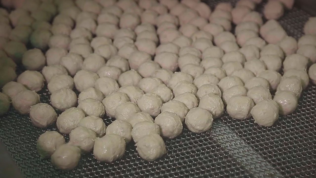年產2000萬顆的貢丸生產線-台灣美食│How to Make Pork Balls -Taiwanese Food