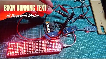 Buat running text pasang di sepeda Motor | Iklan berjalan untuk toko RK shop || STOPLAMP SEIN REM