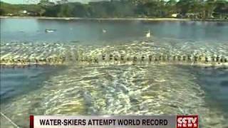 155 Australia water-skiers attempt world record