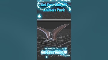 Unity3D Free Assets - Animals Pack 100+ Unity Assets Giveaway. Rhamphorhynchus. #unity3d #gameengine