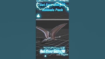 Unity3D Free Assets - Animals Pack 100+ Unity Assets Giveaway. Rhamphorhynchus. #unity3d #gameengine