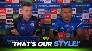 Shades of Vegas 🤩🤩 Ciraldo & Critta react to Golden-Point TRIUMPH | Bulldogs Press Conference