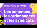 Revue de Presse : 29 Mars - Les annonces, les ordonnances et les syndicats !