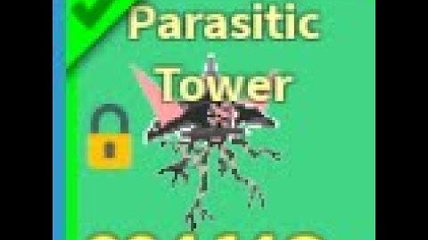 made rainbow crafted Parasitic Tower in clicker sim (yay)
