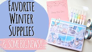 Favorite Winter Planning Supplies & BIG NEWS!
