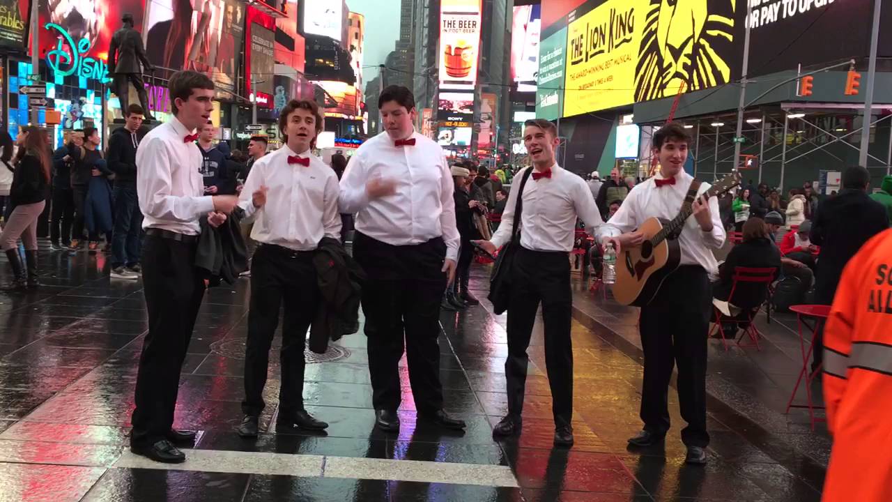 Street Acapella Performance For Christmas in NY! 뉴욕 타임 스퀘어 YouTube