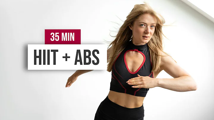 DAY 1: 35 MIN HIIT + ABS Home Workout (LEVEL UP 2.0 CHALLENGE), super sweaty and challenging 💦 thumbnail