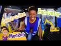 Meekah drives an excavator  educationals for kids  blippi and meekah kids tv