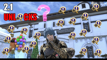 FFXIV Guide to unlocking all content (patch 2.1) before Endwalker.