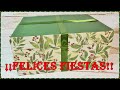 CAJA FORRADA CON PAPEL REUTILIZANDO UNA CAJA DE CARTÓN / FELIZ NAVIDAD