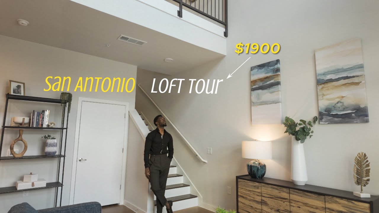 Photo inspiration: Fresh Look at San Antonio Loft Apartment Tour High Ceilings And Concrete Floors