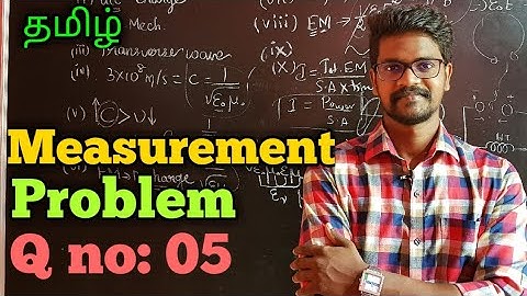 Measurements|Problem|Physics 11|Tamil|MurugaMP