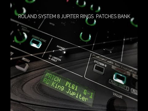 Jupiter Rings - Roland System 8 (Jupiter 8 PlugOut) and Roland Cloud PlugIn patches bank -