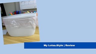 LOTSA.STYLE | MINI TRASH CAN WITH LID | REVIEW