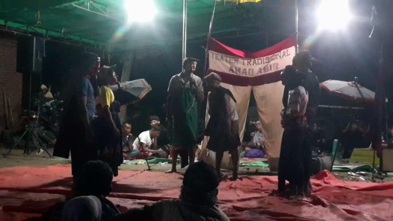 Kelucuan papuq odèng bertemu cucu-cucunya #Teater tradisional AMAQ ABIR Mendana Raya.