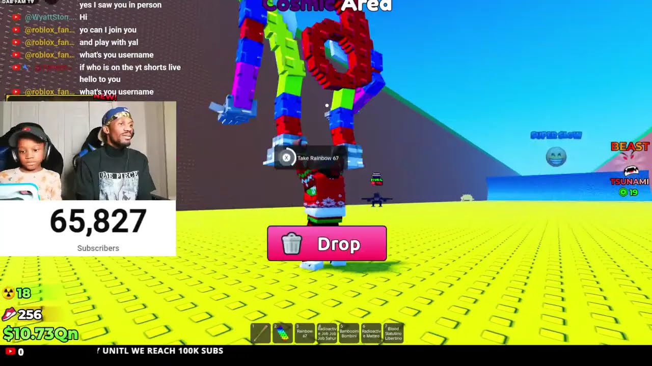 We Back Roblox biggest streamers #shorts #roblox #dabfam