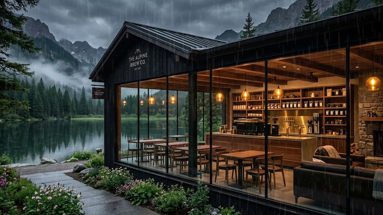 Watch Cozy Coffee Shop Jazz Lakeside Glass Café with Soft Rain Sounds for Peaceful Evenings on YouTube Watch Cozy Coffee Shop Jazz Lakeside Glass Café with Soft Rain Sounds for Peaceful Evenings on YouTube