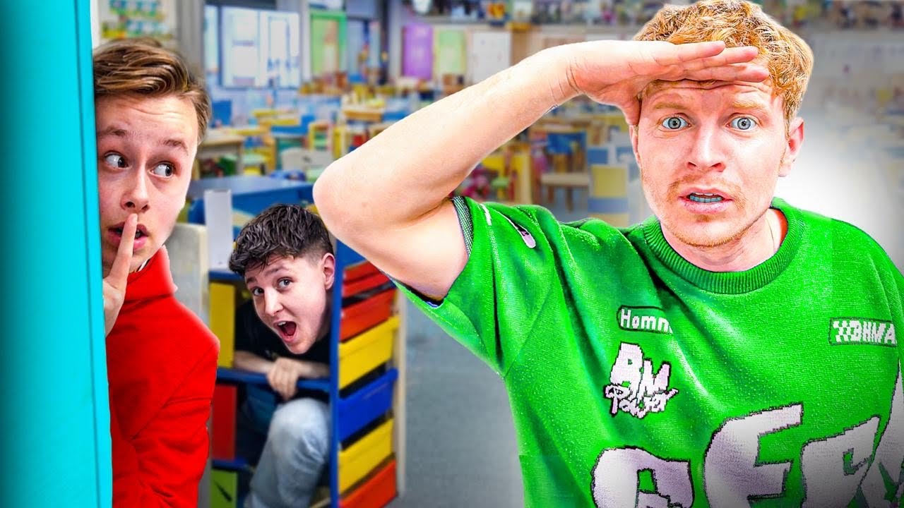 Verstoppertje In Een Gesloten School!