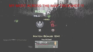 MY MOST INSANE ACROSS THE MAP TRICKSHOT EVER !! (MW2)