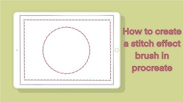 Procreate. How to make a stitch effect brush