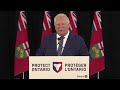 Le premier ministre Doug Ford tient une conférence de presse | Le 20 août