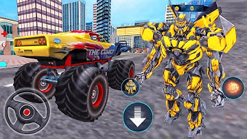 Jet Robot Car Transformation Drive 3D: #2 Monster Truck Simulator - Best Android GamePlay