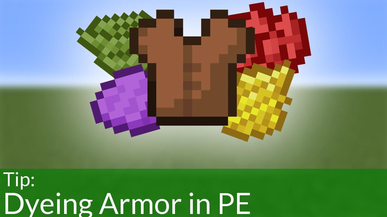 How To Dye Armor In Minecraft Pocket Edition Youtube