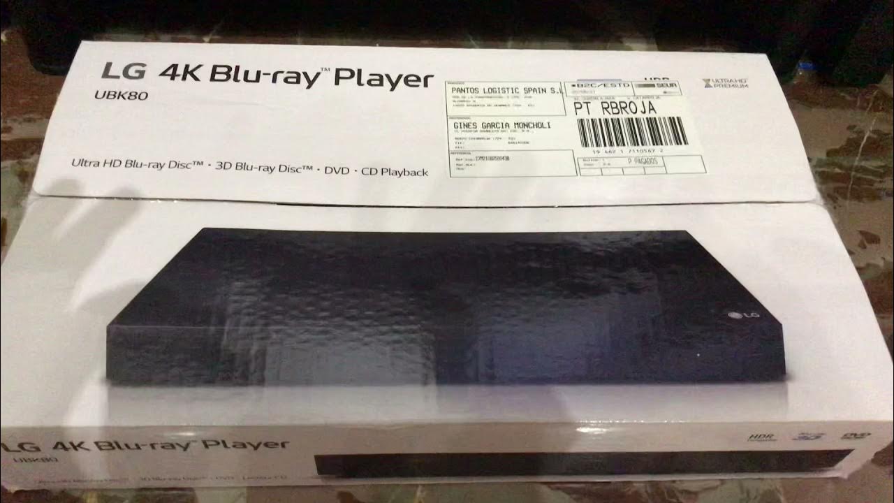 Unboxing: LG 4K Ultra-HD Blu-Ray Player UBK80, $99, HDR10, 3D, Bluray/DVD  disk 