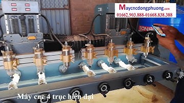 Máy cnc 4 trục đục chân ghế tân cổ điển tai TP HCM, Cà Mau
